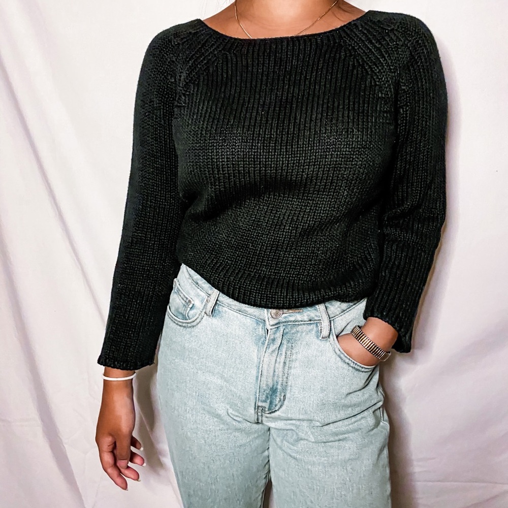 Zara Black Knit Sweater